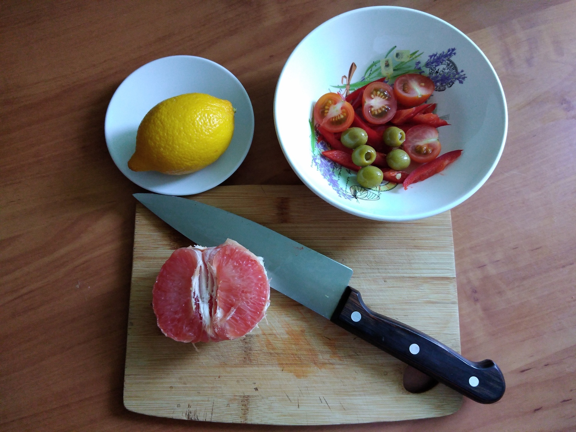 Салат с грейпфрутом #постныйстол: шаг 1