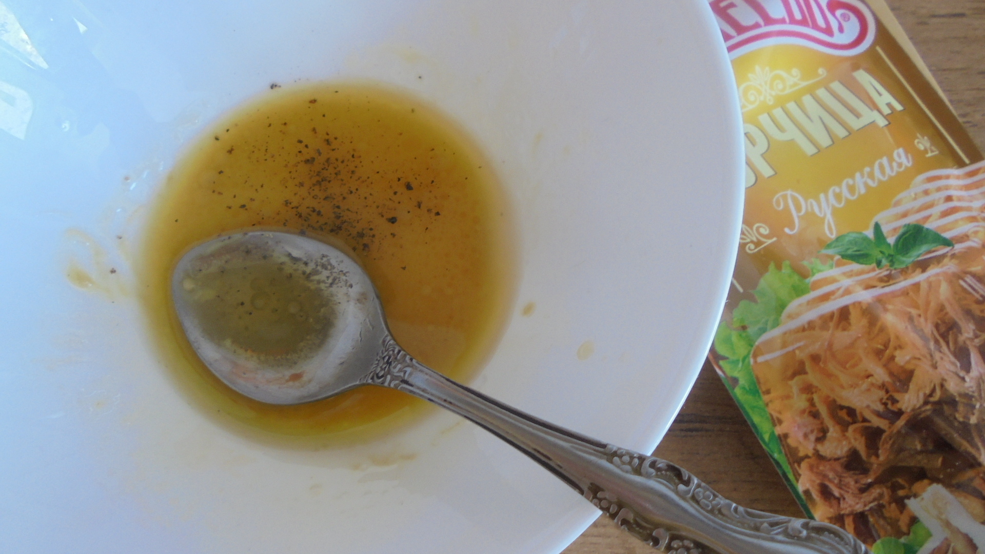 Салат из свежих овощей с медово-горчичной заправкой махеевъ #махеевъ: шаг 6