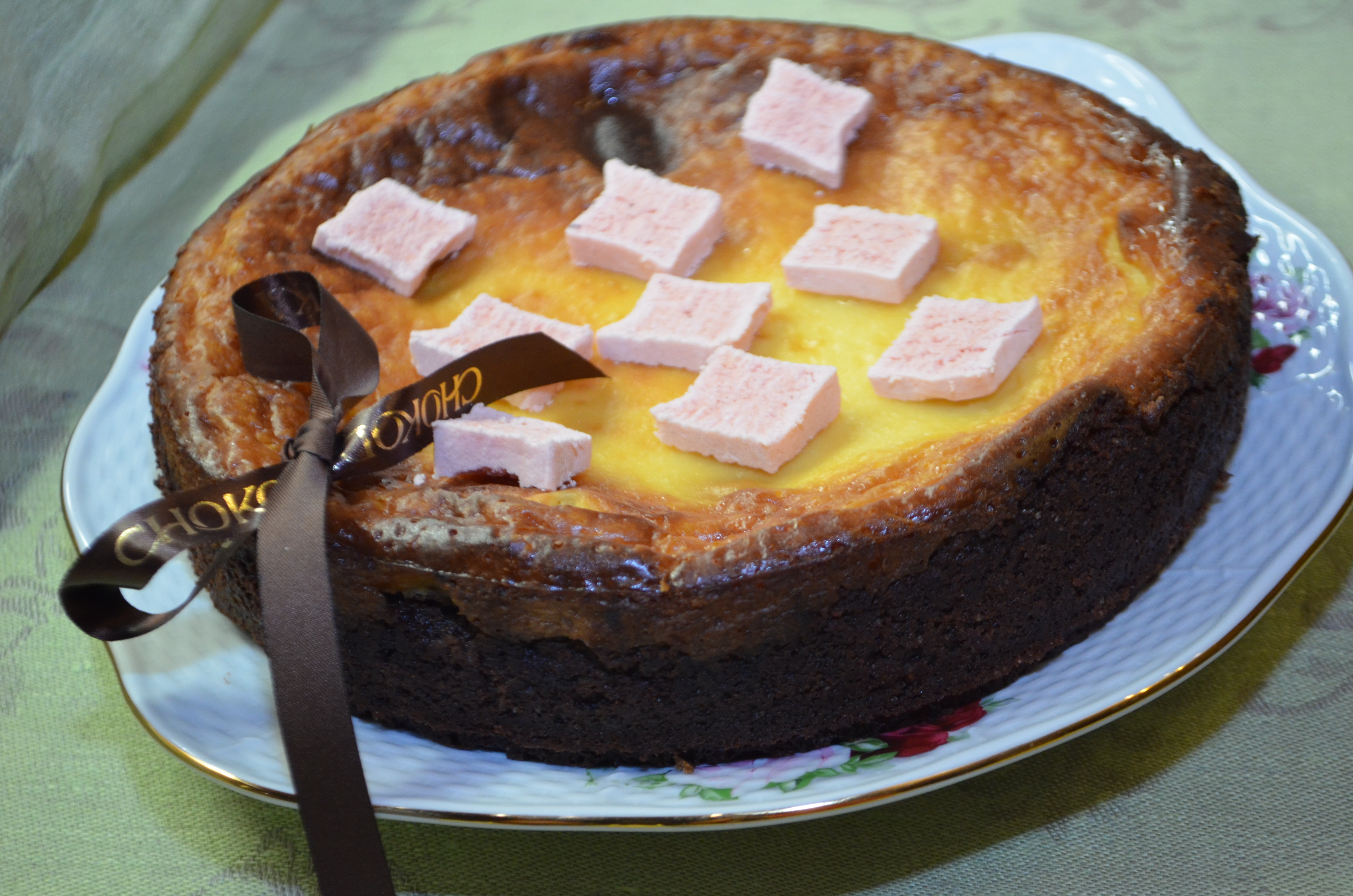 Шоколадный пирог с персиками в сметанном креме. спасибо наталье - krisenok: шаг 5