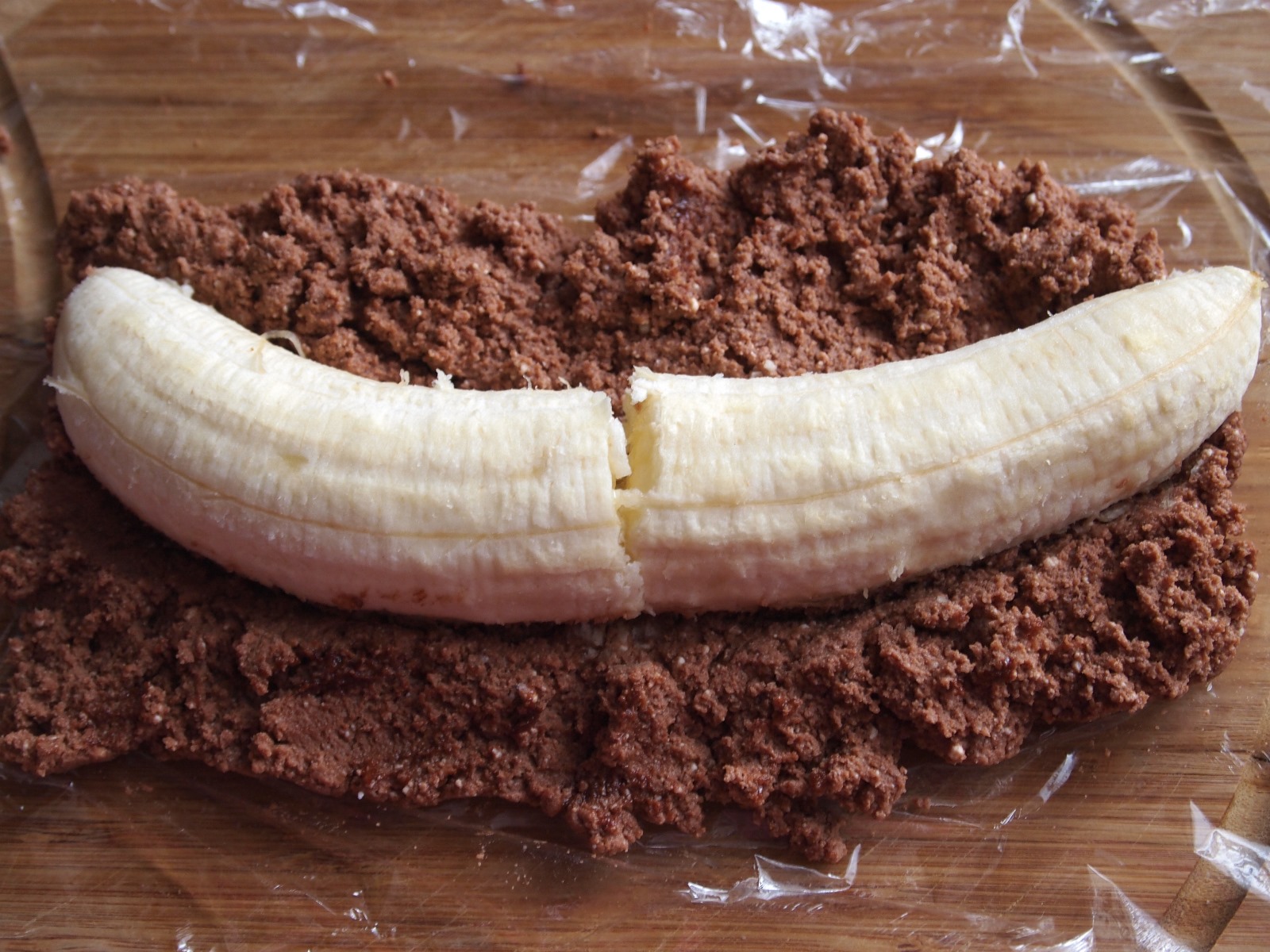 Шоколадно-творожный десерт с бананом: шаг 7