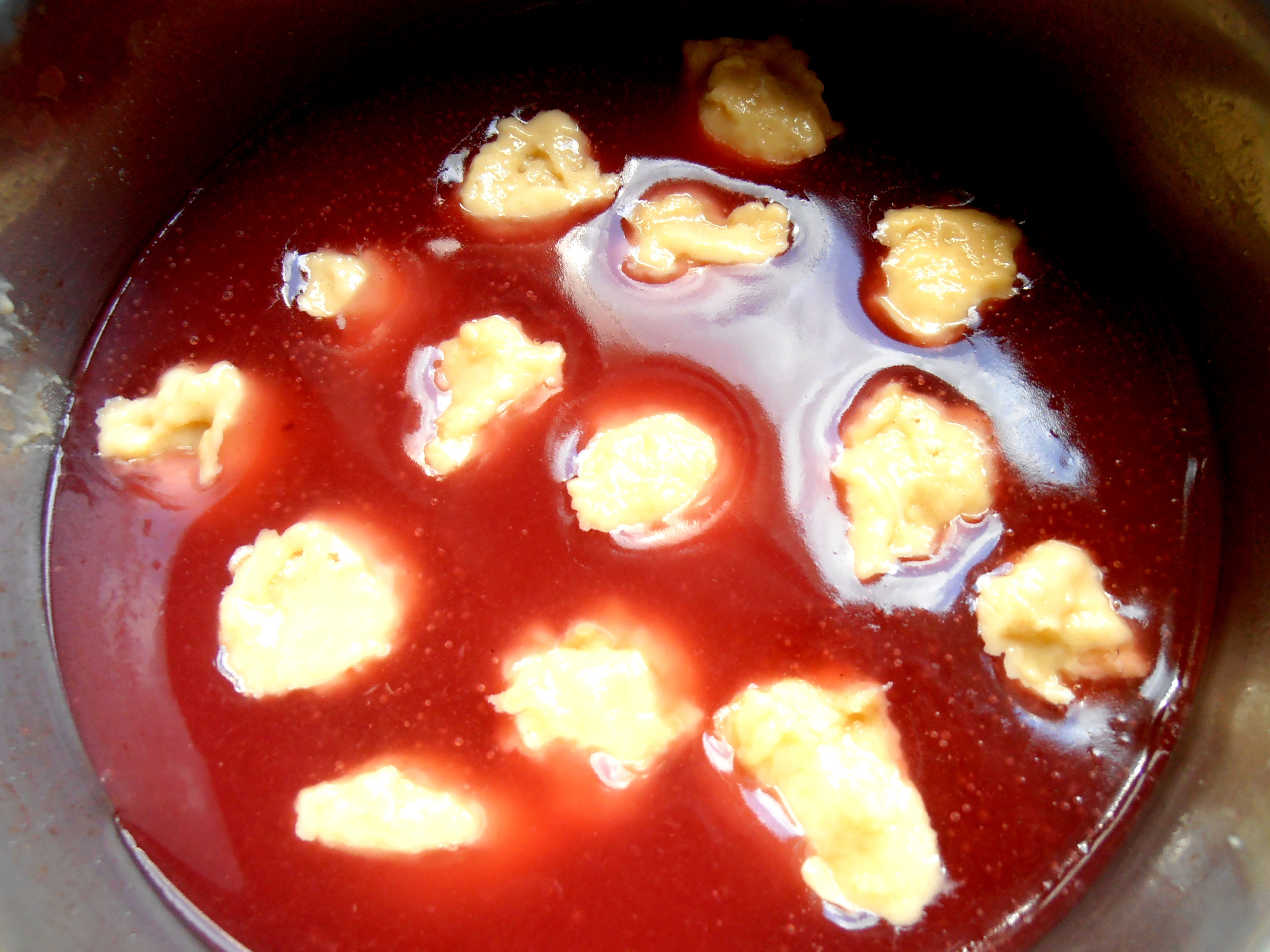 Сладкий суп с клёцками: шаг 6