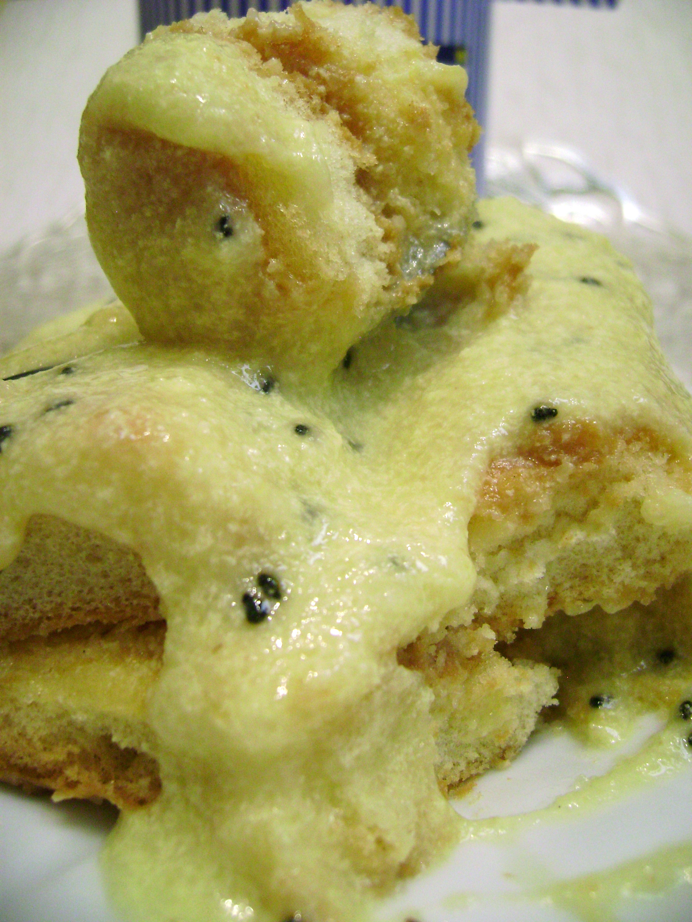 Десерт тропический а-ля тирамису с заварным манным кремом