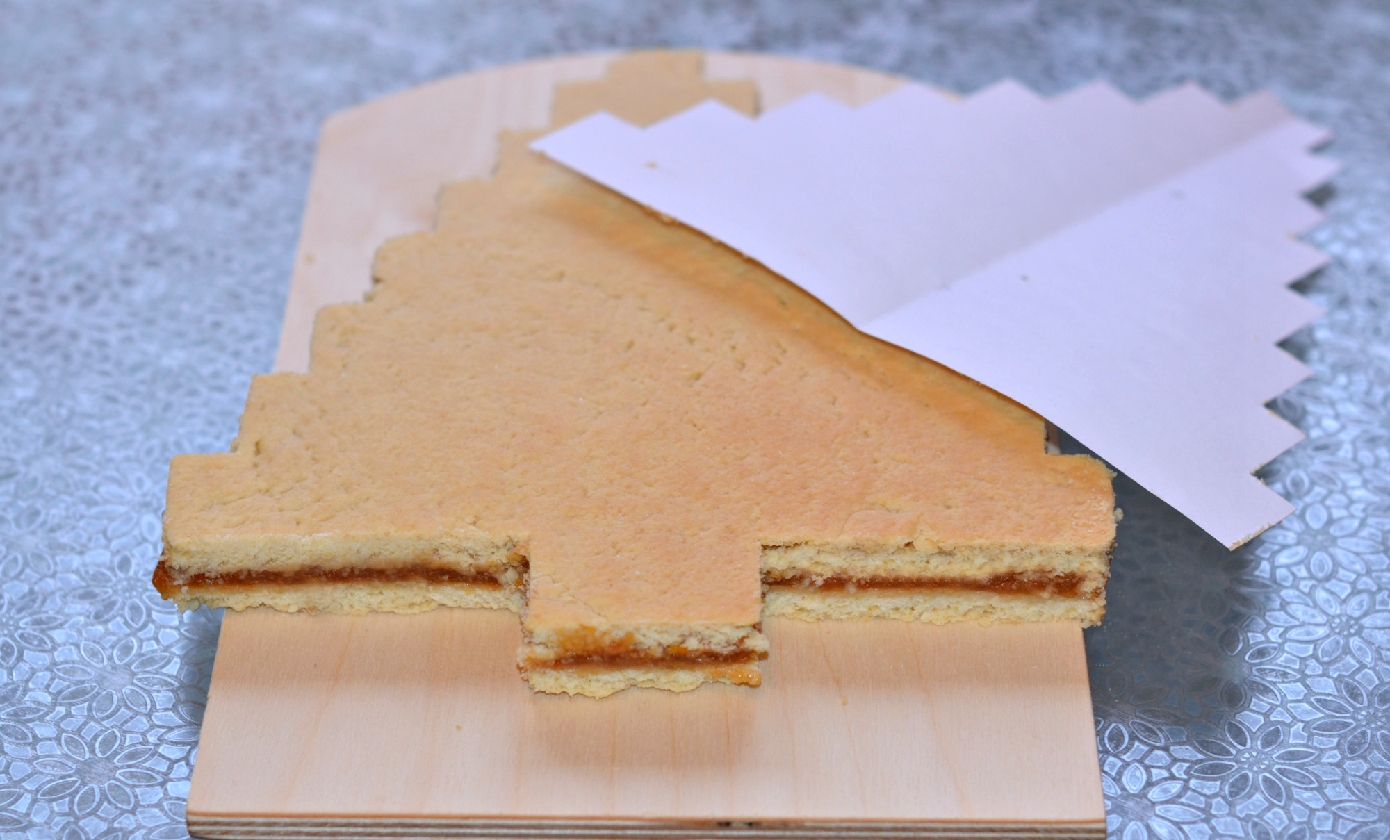 Песочный торт с апельсиново-яблочным повидлом: шаг 8