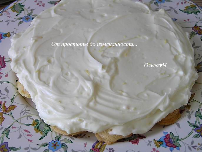 Вафельный торт с маскарпоне: шаг 2