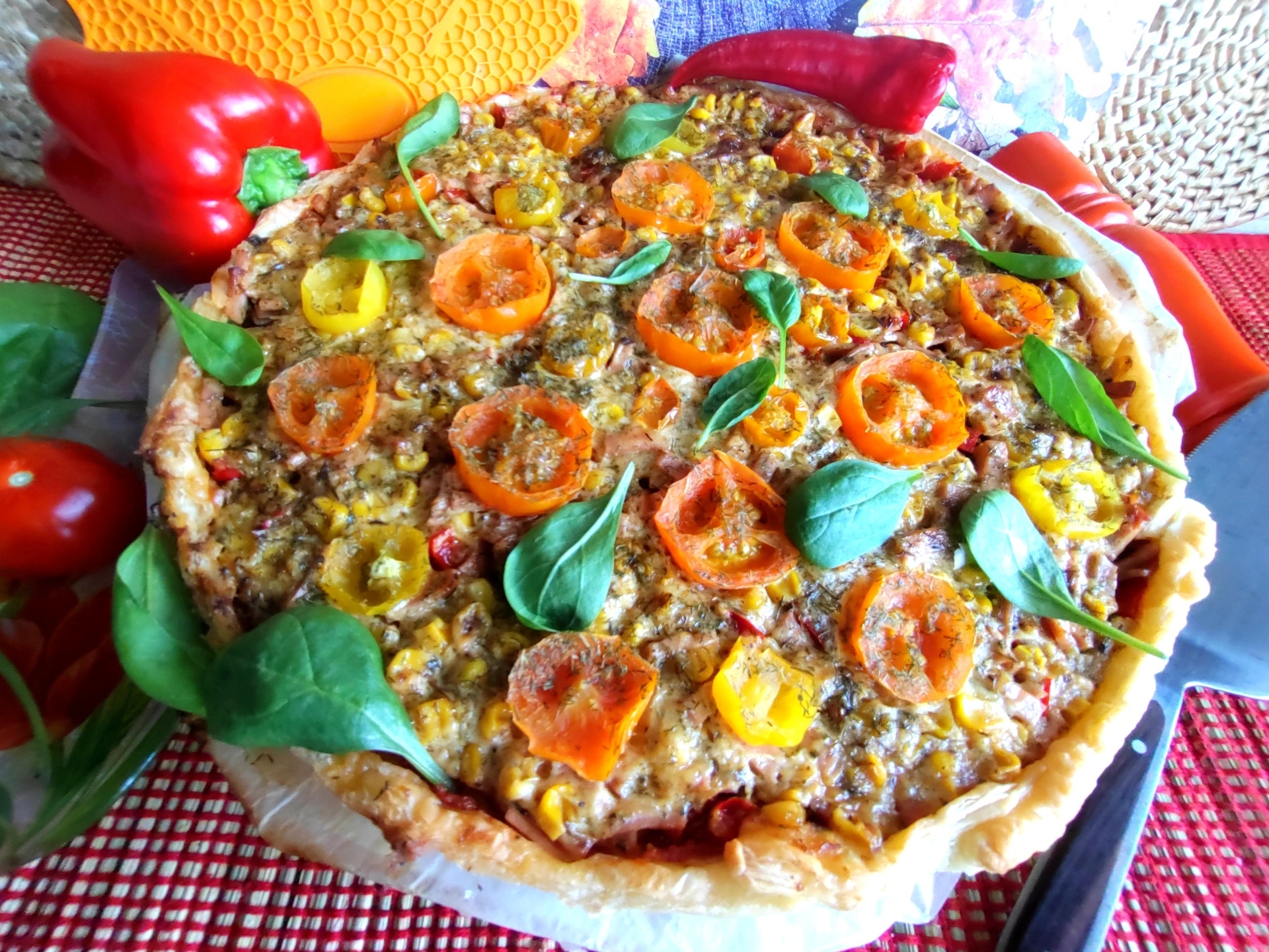 Пирог-пицца с овощами: шаг 16
