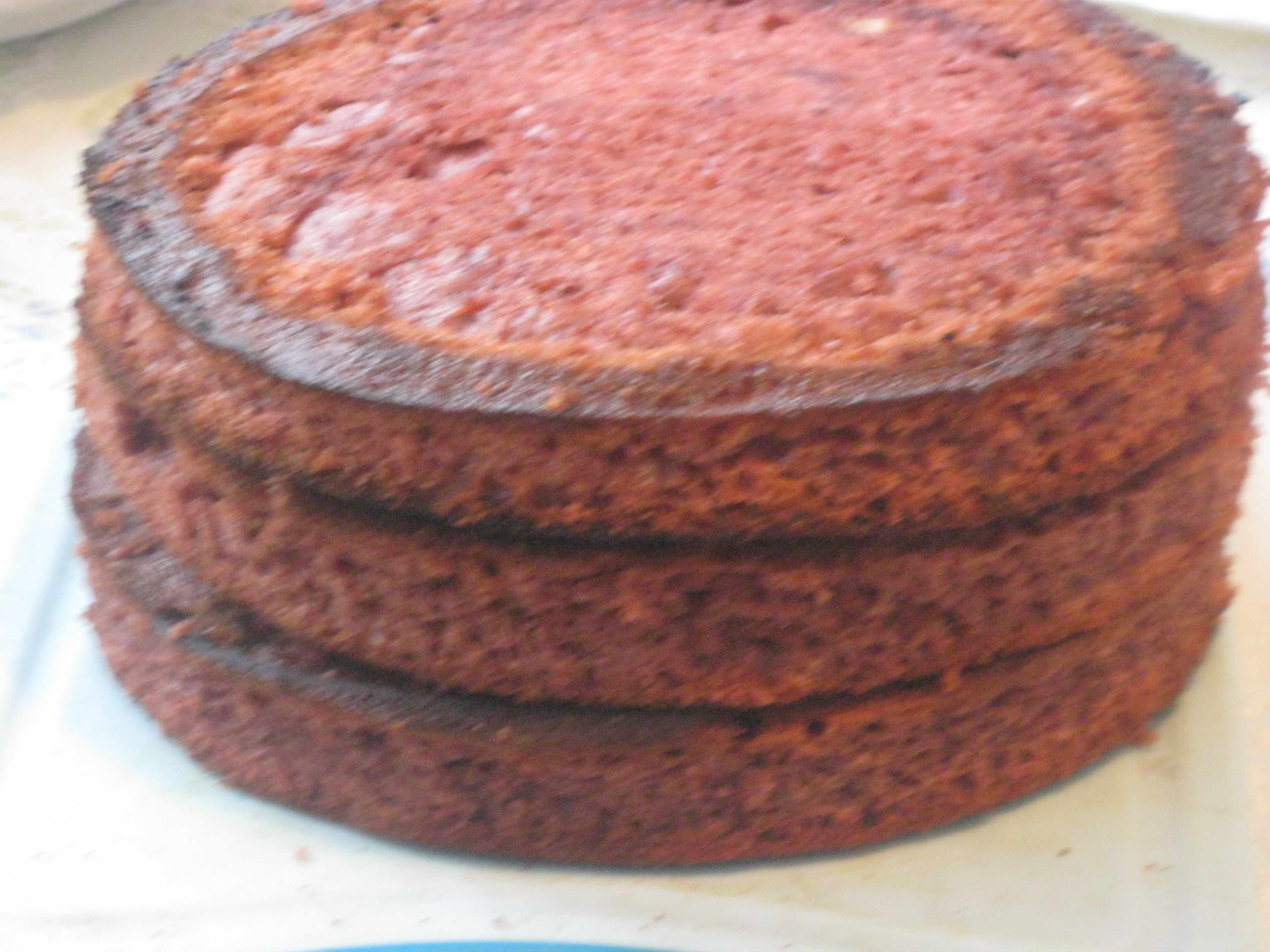 Red velvet cake (торт красный бархат): шаг 4