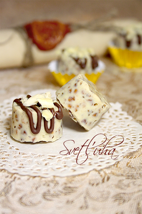 Конфеты из белого шоколада и воздушной гречки чудесное преображение
