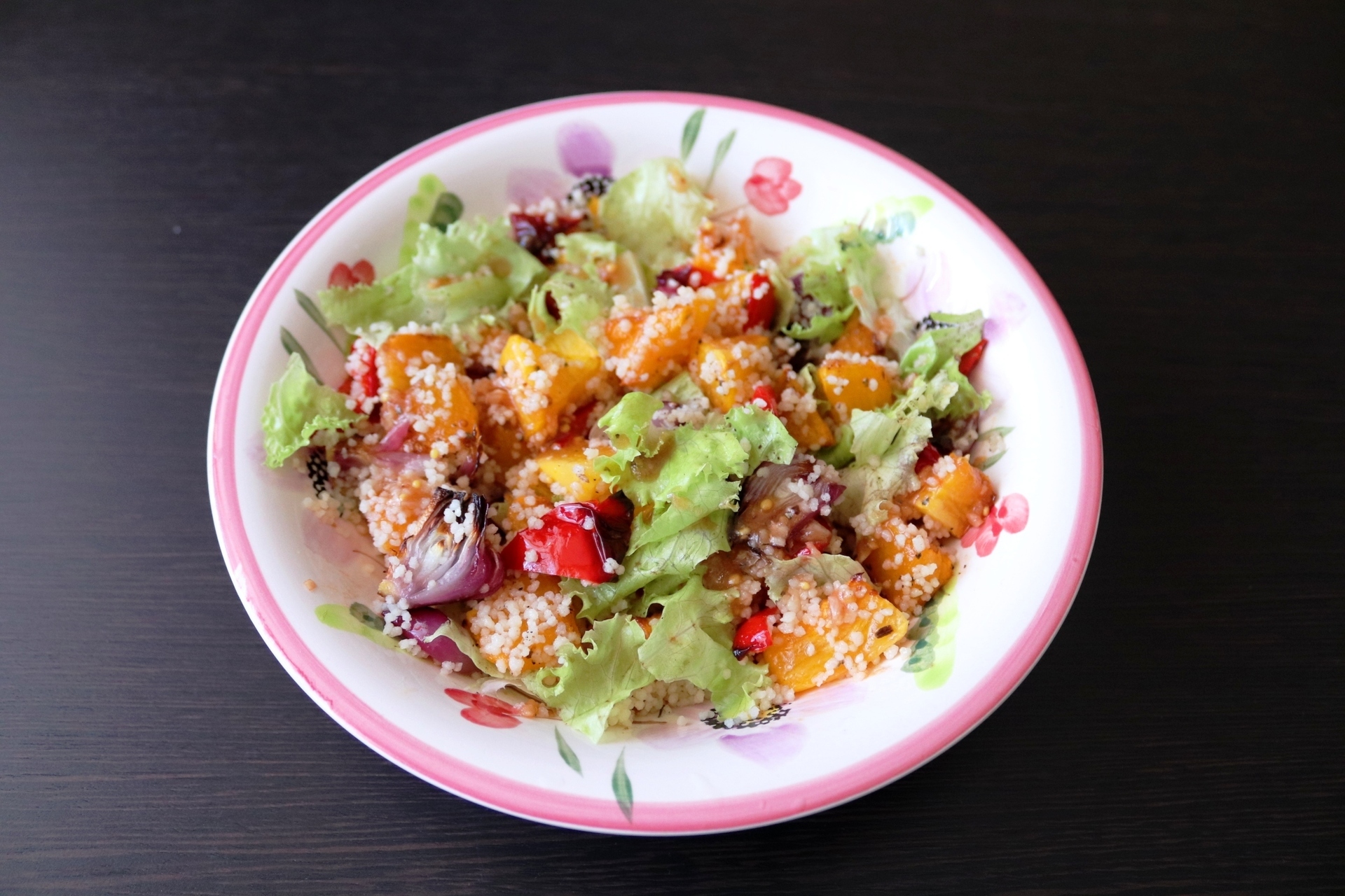 Теплый салат из запеченной тыквы и кускуса: шаг 8