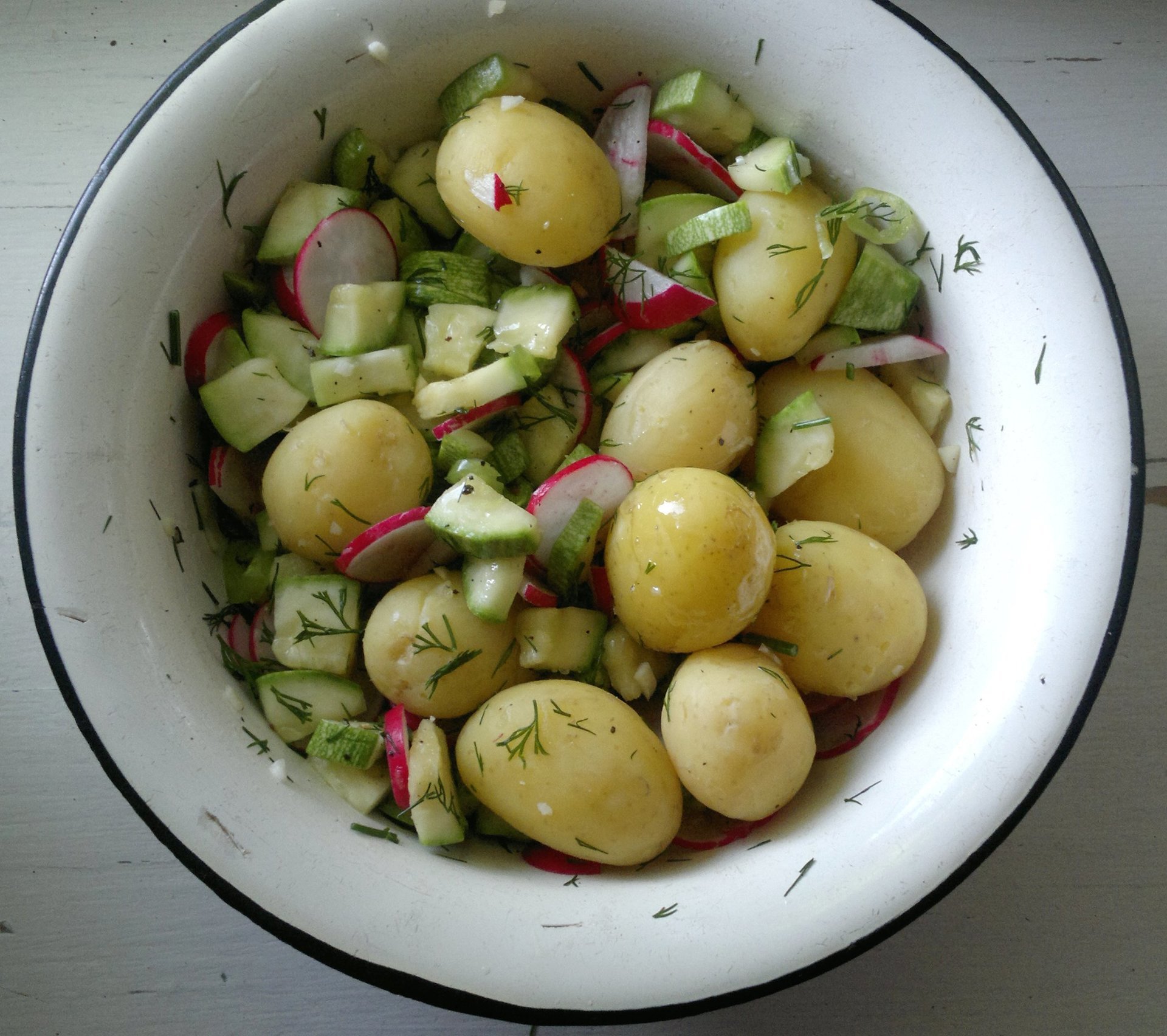 Картофельный салат с овощами #постныйстол: шаг 8