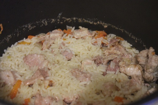 Рис со свининой в мультиварке: шаг 5