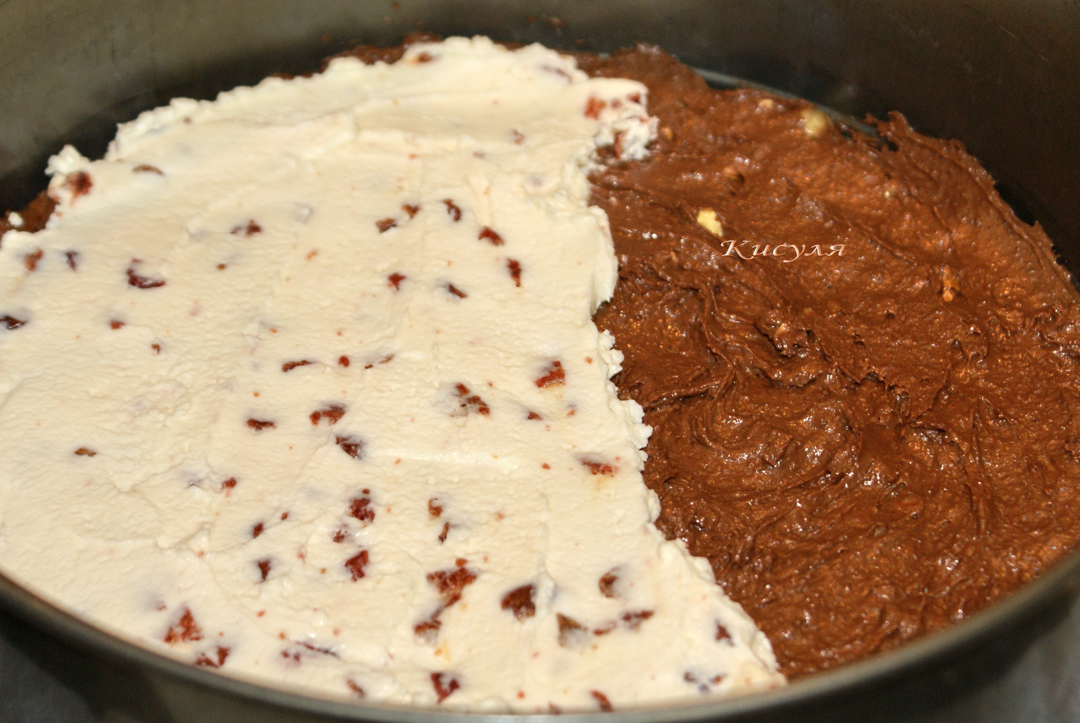 Брауни со сливочным сыром, орехами и вяленой вишней: шаг 9