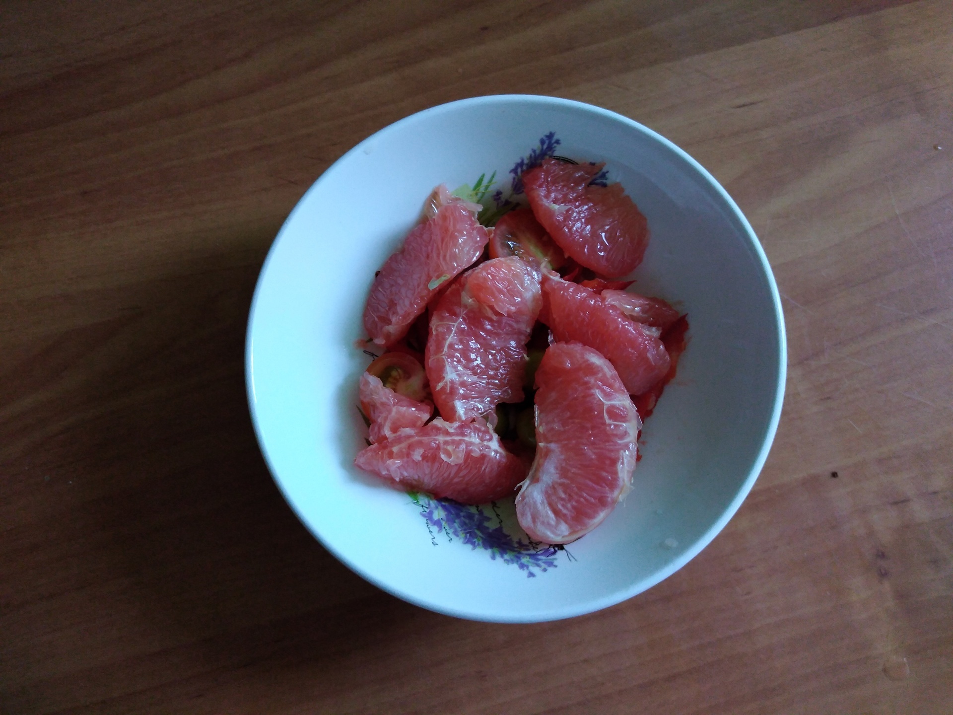 Салат с грейпфрутом #постныйстол: шаг 2