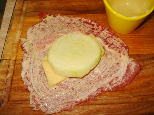 Свинина с яблоками и сыром за 20 минут: шаг 4