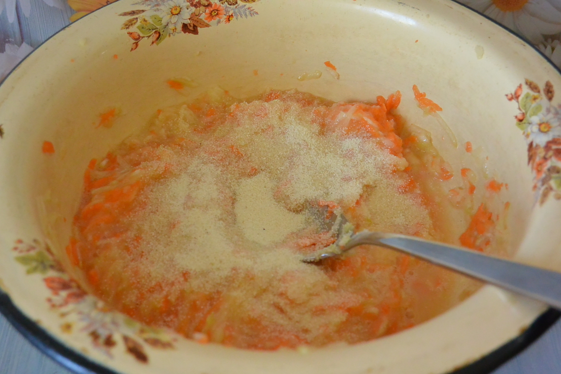 Морковно-кабачковые кексы: шаг 3