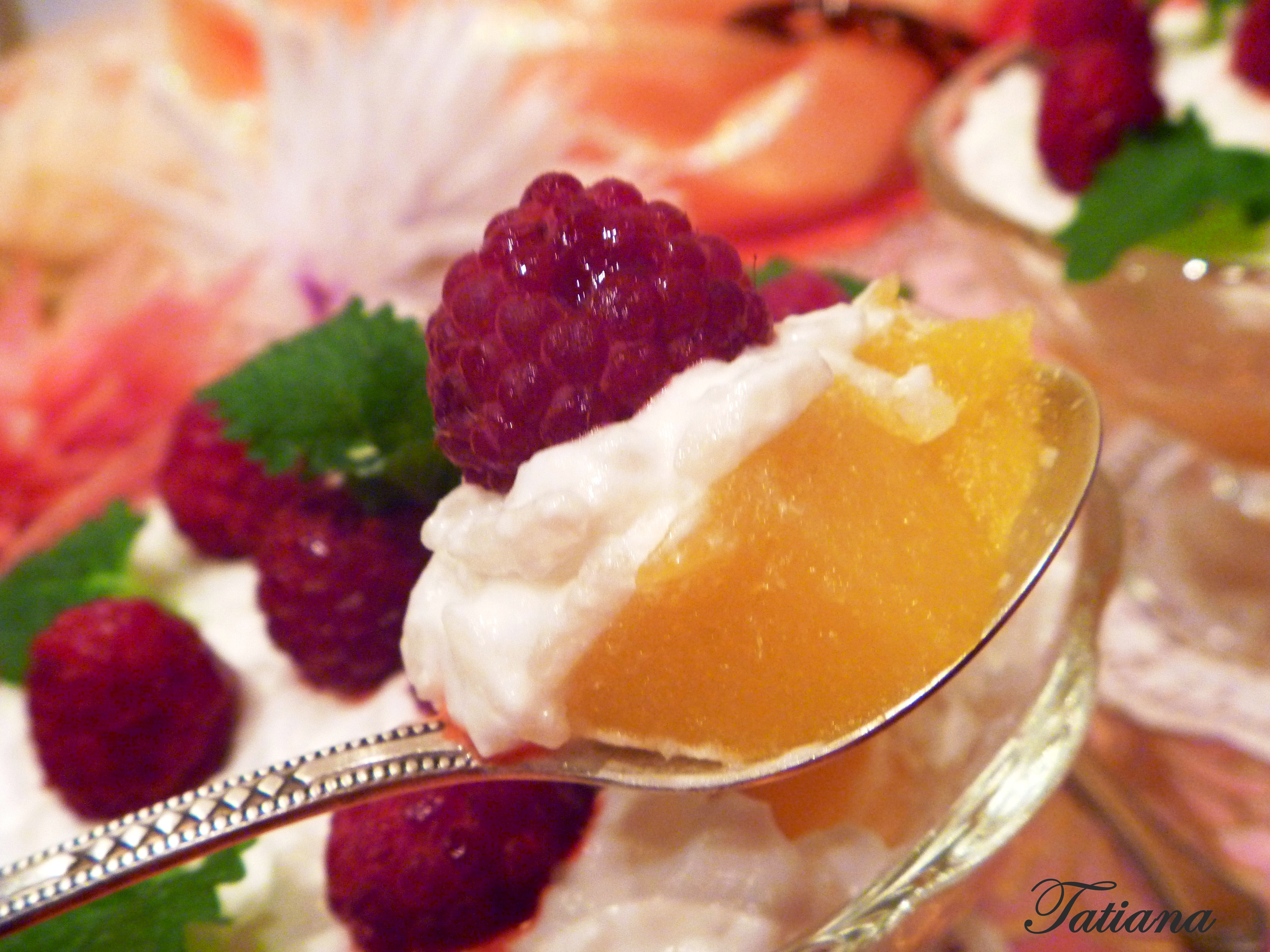 Десерт из сливочного риса с манговым желе: шаг 6
