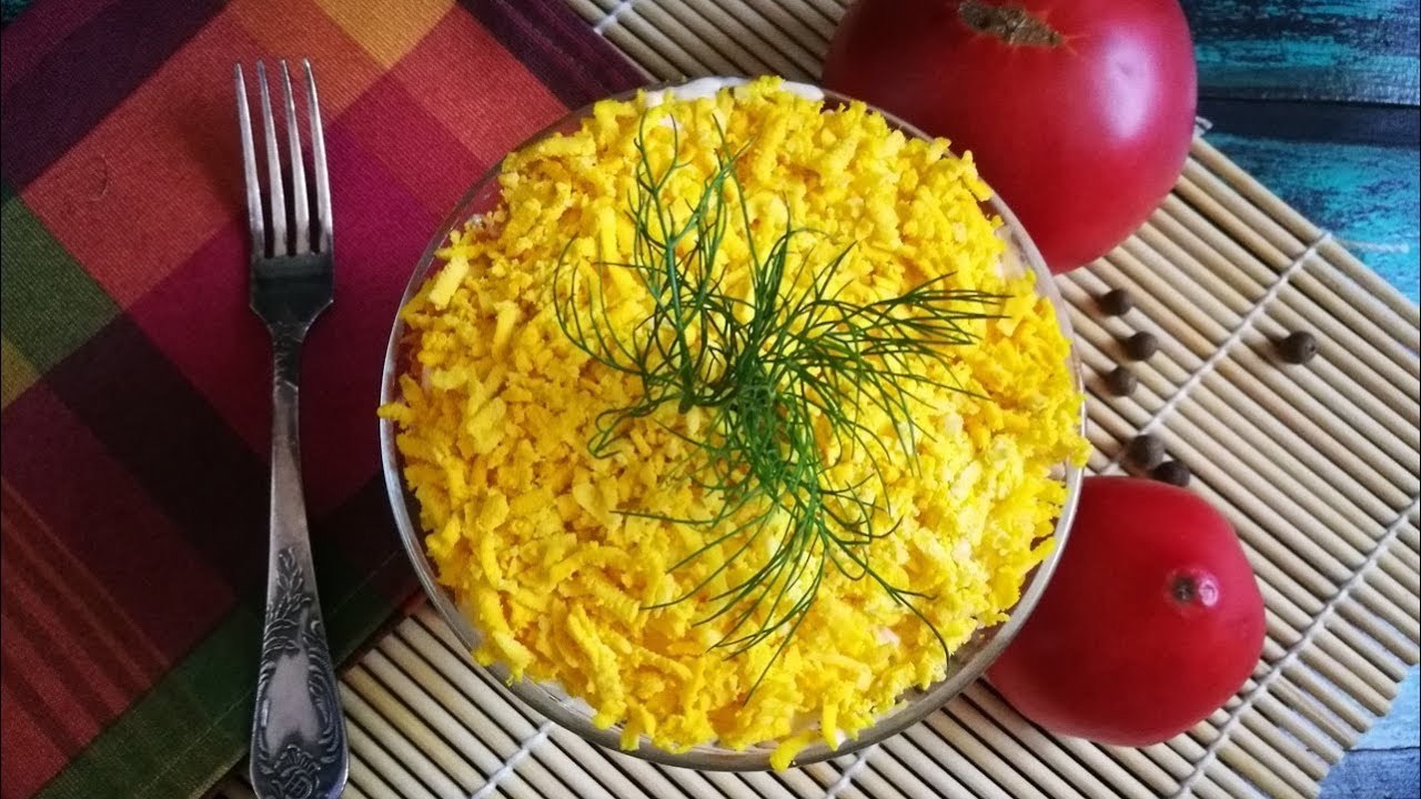 Фото к рецепту: Салат «мимоза» с сыром