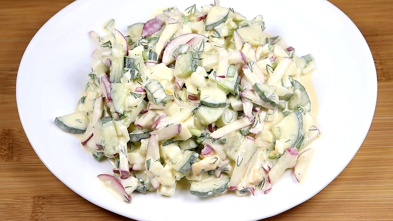 Фото к рецепту: Овощной салат на каждый день