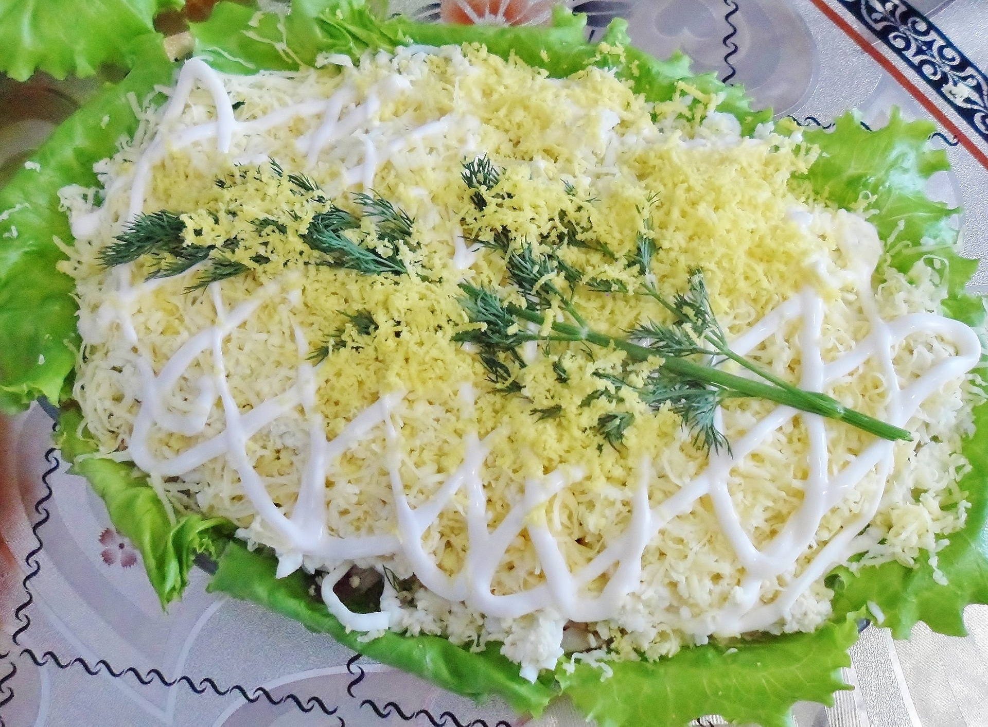 Фото к рецепту: Салат "абхазская мимоза"