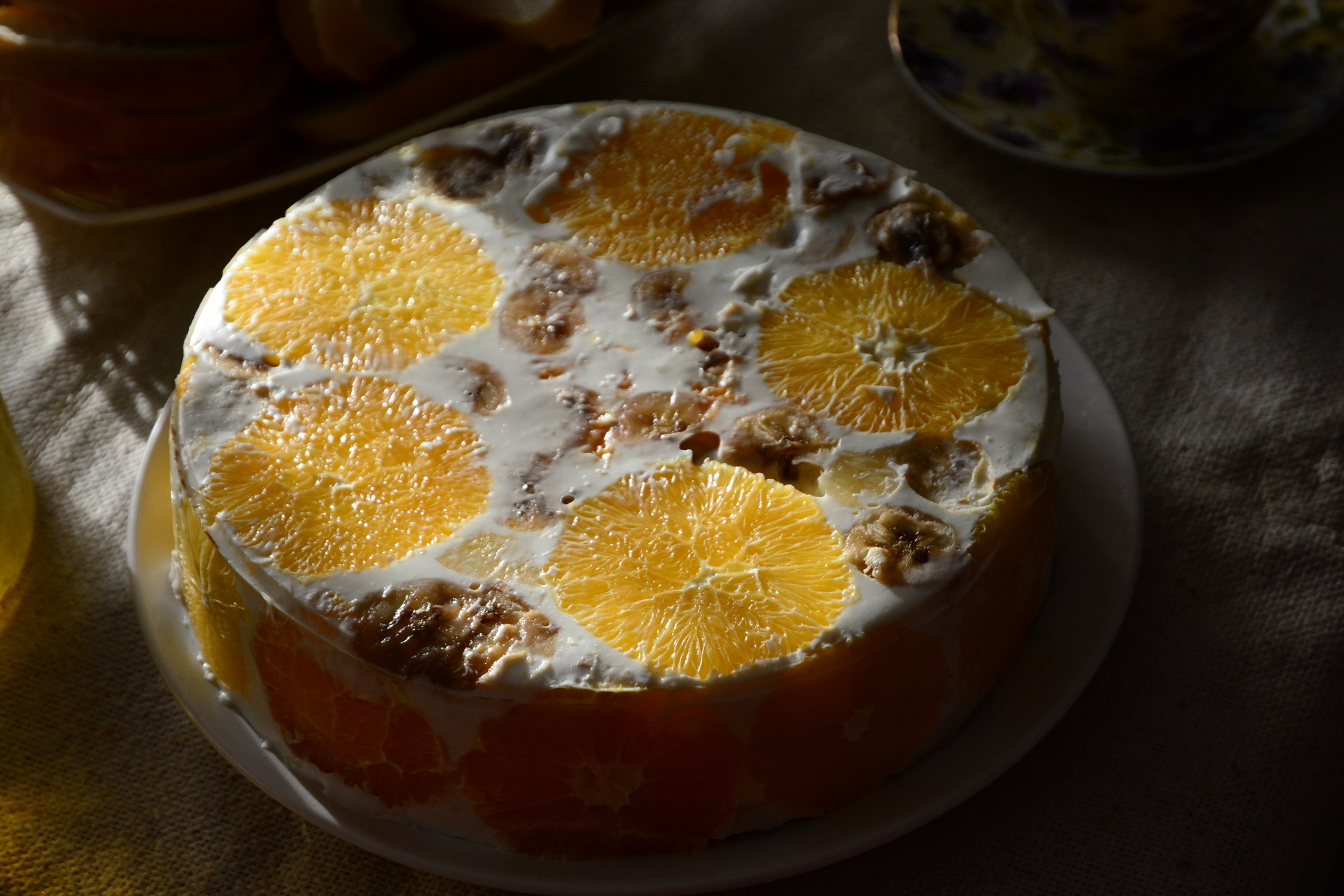 Фото к рецепту: Желейный торт "фруктовый новый год". видео