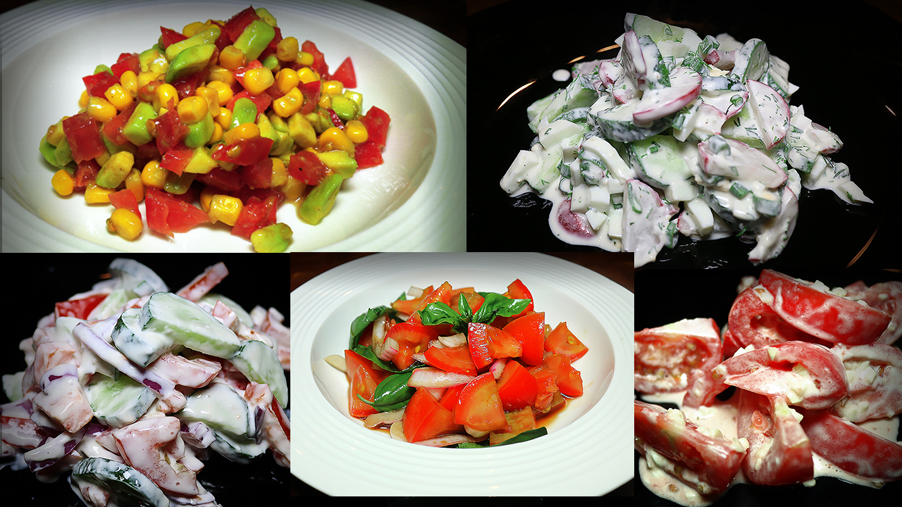 Фото к рецепту: Пять максимально быстрых и вкусных летних салатов