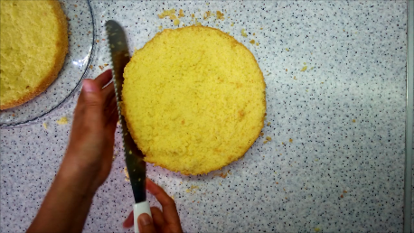 Торт "нежность" с персиками и творожным кремом: шаг 5