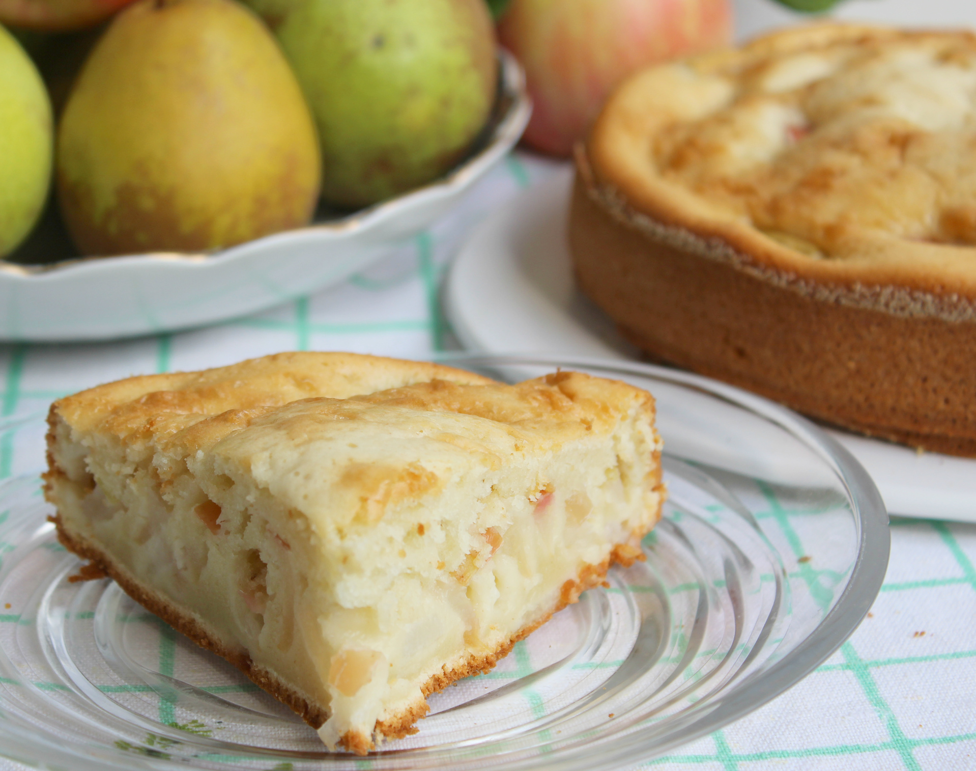 Фуктовый пирог с яблоками и грушами: шаг 4