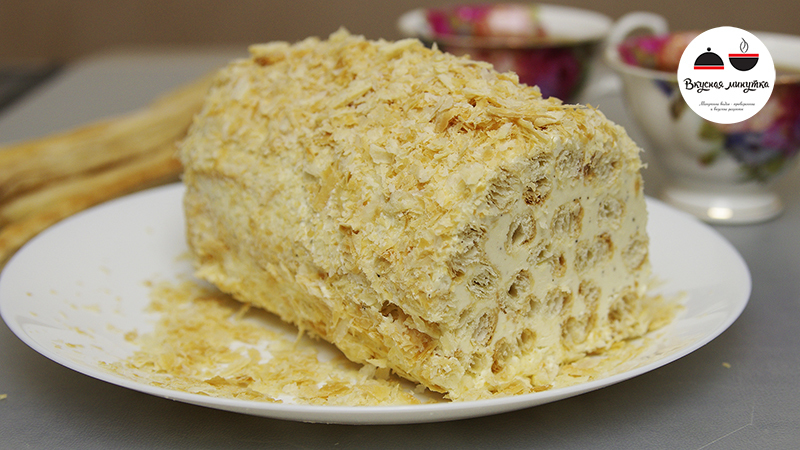 Фото к рецепту: Торт "полено" - самый простой рецепт!