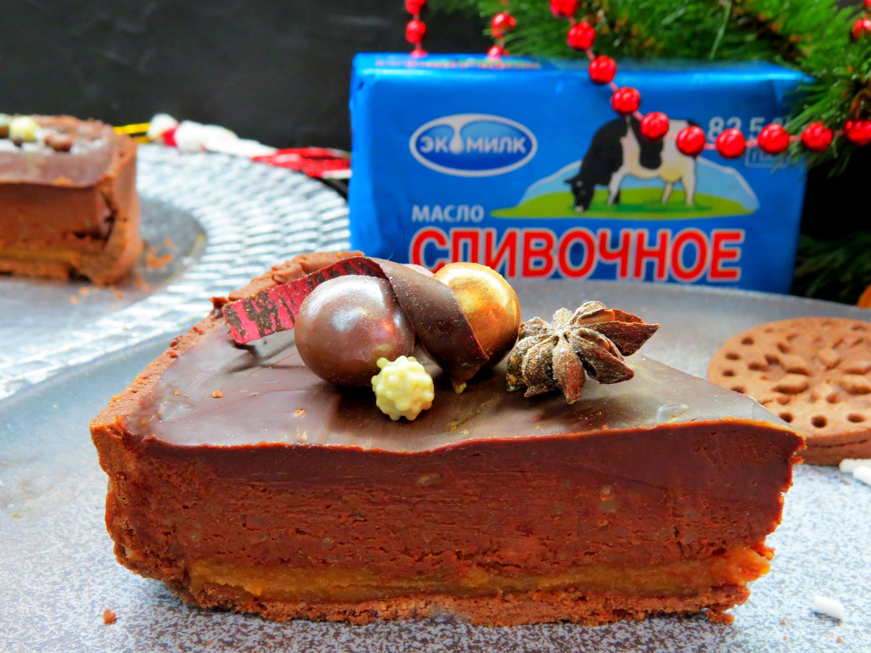 Шоколадно-каштановый тарт: шаг 21