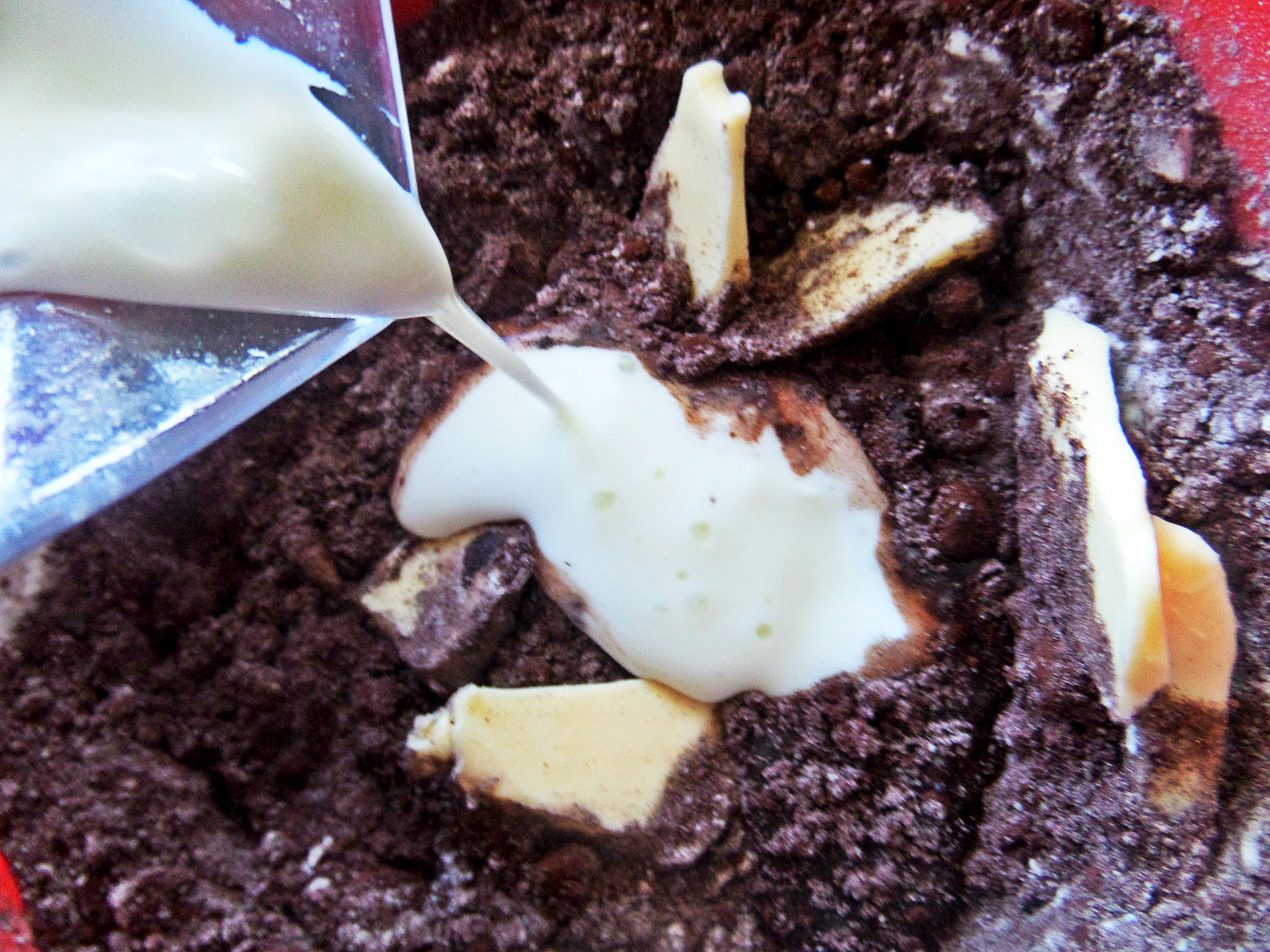 Овсяные пирожные с шоколадной прослойкой: шаг 6