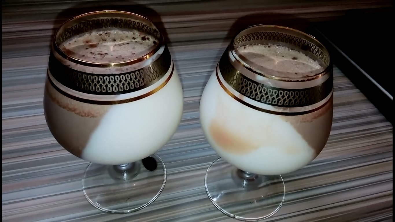 Фото к рецепту: Молочный десерт с какао. видео